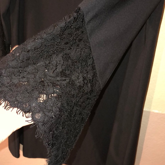 Cremieux lace bell sleeve flowy dress - Picture 4 of 7